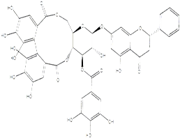 Pinocembrin 7-O-(3''-galloyl-4'',6''-(S)-hexahydroxydiphenoyl)-β-D-glucose