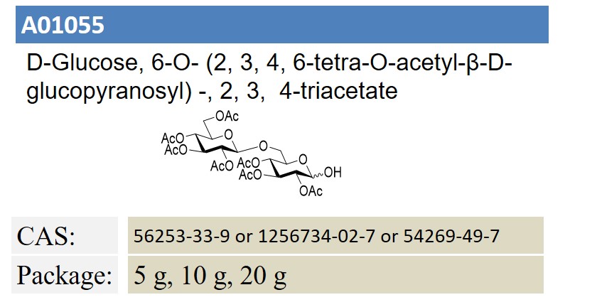 D-?Glucose, 6-?O-? (2, ?3, ?4, ?6-?tetra-?O-?acetyl-?β-?D-?glucopyranosyl) ?-?, 2, ?3, ? 4-?triacetate 