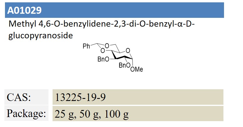 Methyl 4,6-O-benzylidene-2,3-di-O-benzyl-α-D-glucopyranoside 