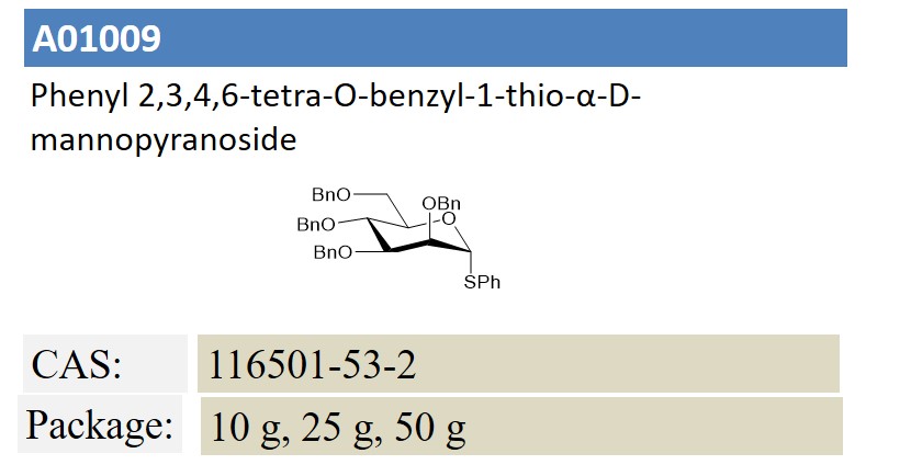 Phenyl 2,3,4,6-tetra-O-benzyl-1-thio-α-D-mannopyranoside 