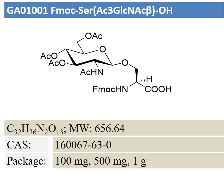 Fmoc-Ser(Ac3GlcNAcβ)-OH