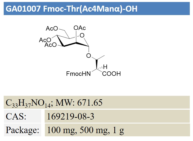 Fmoc-Thr(Ac4Manα)-OH