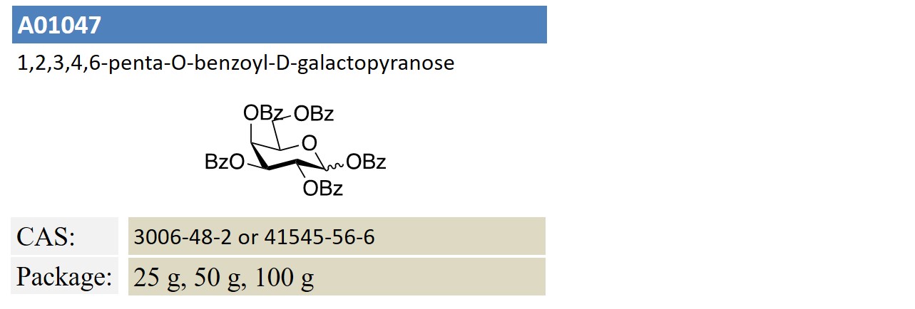 1,2,3,4,6-penta-O-benzoyl-D-galactopyranose 