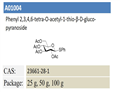 Phenyl 2,3,4,6-tetra-O-acetyl-1-thio-β-D-gluco- pyranoside 