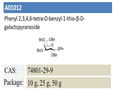 Phenyl 2,3,4,6-tetra-O-benzyl-1-thio-β-D-galactopyranoside  pictures