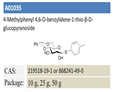 4-Methylphenyl 4,6-O-benzylidene-1-thio-β-D-glucopyranoside  pictures