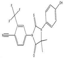 4-[3-(4-Hydroxyphenyl)-4,4-dimethyl-5-oxo-2-thioxoimidazolidin-1-yl]-2-trifluoromethylbenzonitrile