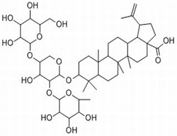 Lup-20(29)-en-28-oic acid, 3-[β-D-glucopyranosyl(1→4)[a-L-rhaMnopyranosyl) (1→2)-a -L-arabinopyranosyl]oxy], (3β,4a)-)