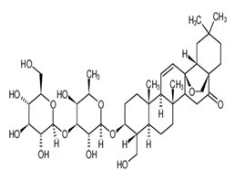 23-Hydroxy-13β,28β-epoxyolean-11-ene-16-one 3-O-β-D-glucopyranosyl-(1→3)-β-D-fucopyranoside