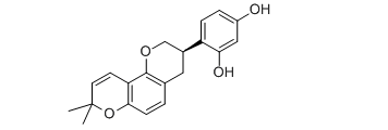 1,3-Benzenediol, 4-(3,4-dihydro-8,8-dimethyl-2H,8H-benzo(1,2-b:3,4-b')dipyran-3-yl)-, (R)-
