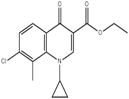 ethyl7-chloro-1-cyclopropyl-8-methyl-4-oxo-quinoline-3-carboxylate