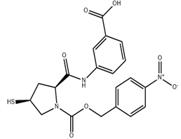 3-[[[(2S,4S)-4-Mercapto-1-(4-nitrobenzyloxy)carbonyl-2-pyrrolidinyl]carbonyl]amino]benzoic acid