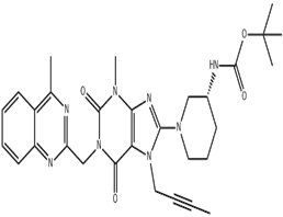 Tert-butyl((3s)-1-(7-(but-2-yn-1-yl)-3-Methyl-1-((4-Methylquinazolin-2-yl) Methyl)-2,6-dioxo-2,3,4,5,6,7-hexahydro-1h-purin-8-yl)piperidin-3-yl)carbaMate