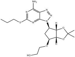 2-(((3aR,4S,6R,6aS)-6-(7-amino-5-(propylthio)-3H-[1,2,3]triazolo [4,5-d]pyrimidin-3-yl)-2,2-dimethyltetrahydro-3aH-cyclopenta[d] [1,3]dioxol-4-yl)oxy)