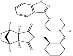 4-(benzo[d]isothiazol-3-yl)-1-(((1R,2R)-2-(((3aR,4S,7R,7aS)-1,3- dioxooctahydro-2H-4,7-methanoisoindol-2-yl)methyl)cyclohexyl) methyl)piperazine 1-oxide