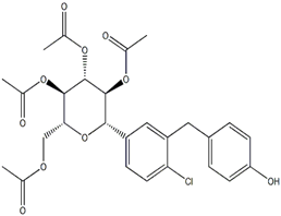 (2R,3R,4R,5S,6S)-2-(acetoxymethyl)-6-(4-chloro-3-(4- hydroxybenzyl)phenyl)tetrahydro-2H-pyran-3,4,5-triyl triacetate