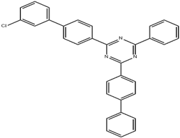 2-[1,1'-biphenyl]-4-yl-4-(3'-chloro[1,1'-biphenyl]-4-yl)-6-phenyl-1,3,5-triazine