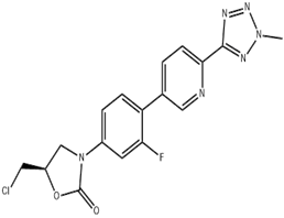 (R)-5-(chloromethyl)-3-(3-fluoro-4-(6-(2-methyl-2H-tetrazol-5-yl) pyridin-3-yl)phenyl)oxazolidin-2-one