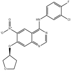 N-(3-chloro-4-fluorophenyl)-6-nitro-7-[(3S)-oxolan-3-yl]oxyquinazolin-4-amine