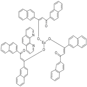 Tris(dinaphthoylmethane) mono(phenathroline)europium (III)
