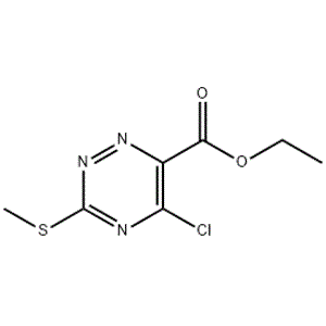 Ethyl 5-chloro-3-(methylsulfanyl)-1,2,4-triazine-6-carboxylate