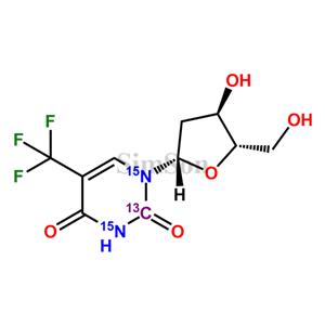 Trifluorothymidine-13C-15N2