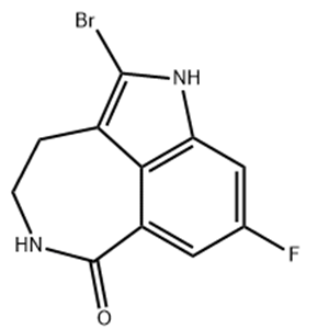 2-bromo-8-fluoro-4,5-dihydro-1H-azepino[5,4,3-cd]indol-6(3H)-one