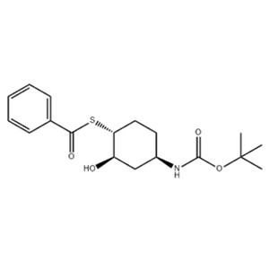 {(1R,2R,4R)-4-[(tert-butoxycarbonyl)-amino]-2-hydroxy-cyclohexyl} benzene-carbothioate