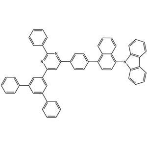 9-(4-(4-(6-([1,1':3',1''-terphenyl]-5'-yl)-2-phenylpyrimidin-4-yl)phenyl)naphthalen-1-yl)-9H-carbazole