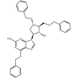 (1S,2S,3S,5S)-5-(2-amino-6-(benzyloxy)-9H-purin-9-yl)-3-(benzyloxy)-2-(benzyloxymethyl)cyclopentanol