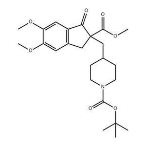 1-t-BOC-[4-((5,6-dimethoxy-2-methoxycarbonylindan-1-on)-2yl) methyl]piperidine