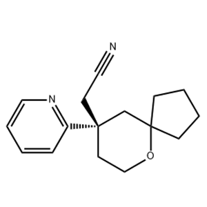 (S)-2-(9-(pyridin-2-yl)-6-oxaspiro[4.5]decan-9-yl)acetonitrile