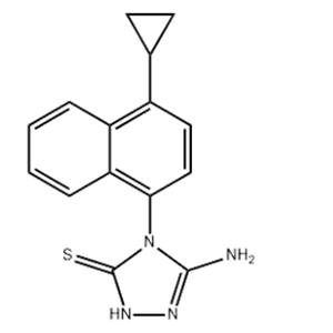3H-1,2,4-Triazole-3-thione, 5-amino-4-(4-cyclopropyl-1-naphthalenyl)-2,4-dihydro
