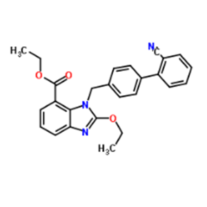 Ethyl 2-ethoxy-1-[(2'- cyanobiphenyl-4-yl)-methyl]-1H-benzimidazole-7-carboxylate