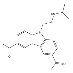 1,1'-(9-(2-(isopropylamino)ethyl)-9H-carbazole-3,6-diyl)bis(ethan-1-one)