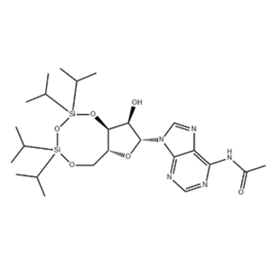Adenosine, N-acetyl-3',5'-O-[1,1,3,3-tetrakis(1-Methylethyl)-1,3-disiloxanediyl]-