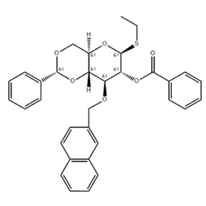 Ethyl 4,6-O-Benzylidene-3-O-(2-naphthalenylmethyl)-2-O-benzoyl-1-thio-β-D-glucopyranoside