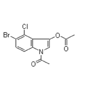 1-Acetyl-5-bromo-4-chloro-1H-indol-3-yl acetate