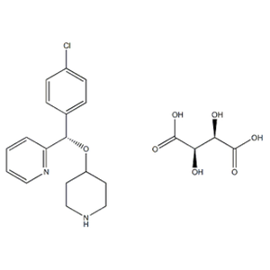 2-[(S)-(4-Chlorophenyl)(4-piperidinyloxy)methyl]pyridine (2R,3R)-2,3-Dihydroxybutanedioate