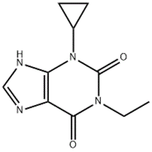 3-cyclopropyl-1-ethyl-3,7-dihydro-1H-purine-2,6-dione