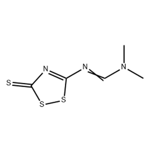 (E)-N,N-dimethyl-N'-(3-sulfanylidene-3H-1,2,4-dithiazol-5-yl)methanimidamide