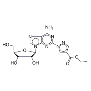 1-(6-Amino-9-β-D-ribofuranosyl-9H-purin-2-yl)-1H-pyrazole-4-carboxylicAcidEthylEster