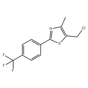 5-(chloromethyl)-4-methyl-2-(4-(trifluoromethyl)phenyl)-1,3-thiazole