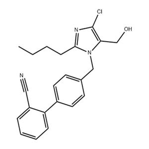 4'-(2-butyl-4-chloro-5-hydroxymethylimidzole-1-ylmethyl)- biphenyl-2-carbonitrile
