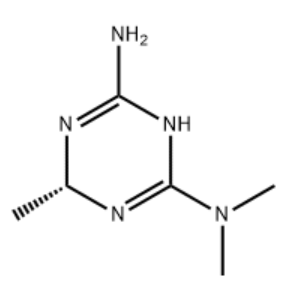 1,3,5-Triazine-2,4-diamine,1,6-dihydro-N,N,6-trimethyl-,(+)-(9CI)