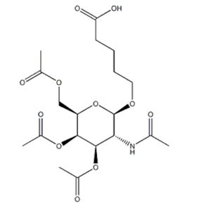 5-[(3,4,6-Tri-O-acetyl-2-acetylamido-2-deoxy-b-D-galactopyranosyl)oxy]pentanoic acid