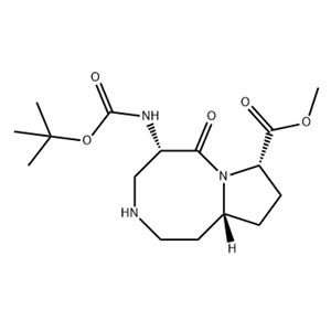 methyl5-(tert-butoxycarbonylamino)-6-oxodecahydropyrrolo[1,2-a][1,5]diazocine-8-carboxylate