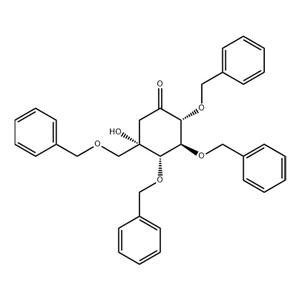 (2R,3S,4S,5S)-5-Hydroxy-2,3,4-tris(phenylmethoxy)-5-[(phenylmethoxy)methyl]-cyclohexanone