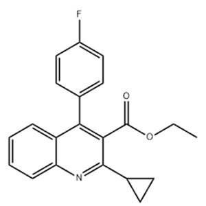 Ethyl 2-cyclopropyl-4-(4-fluorophenyl)-quinolyl-3-carboxylate
