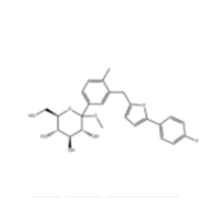 1-C-[3-[[5-(4-fluorophenyl)-2-thienyl]methyl]-4-methylphenyl]-D-glucopyranoside